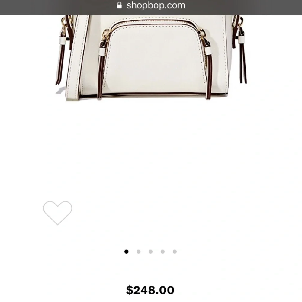 DKNY Authentic Mini Satchel Bag Cream NWT $248 - Picture 8 of 8
